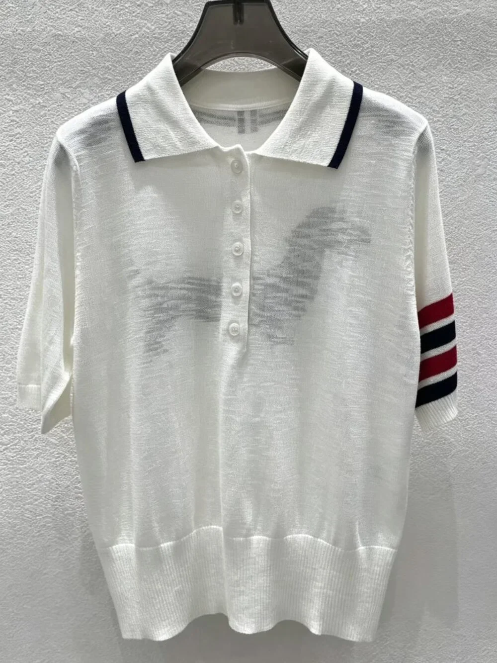 Thom Browne Hector Dog Polo Collar Knit Short Sleeve 🐶 Luxury Designer - Picture 1 of 6
